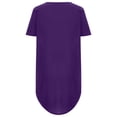 thumbnail image 5 of Robes d'Été pour Femmes Manches Courtes Décontractées T-Shirts Robe Imprimée Col Rond Confortable Longueur Genou avec Poches A1, 5 of 5