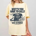thumbnail image 4 of Freya Why'd You Have To Call Shirt, Retro Vintage Phone Tee, 4 of 7