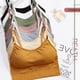 thumbnail image 3 of Qarigey Sujetador deportivo Push Up para mujer, Tops cortos de entrenamiento físico con correa ajustable Ropa interior amarillo, 3 of 6