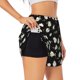thumbnail image 1 of Balery Daisies Flowers Pantalones cortos deportivos para mujer con forro y dos bolsillos, elásticos, para entrenamiento, gimnasio, yoga-Large, 1 of 7