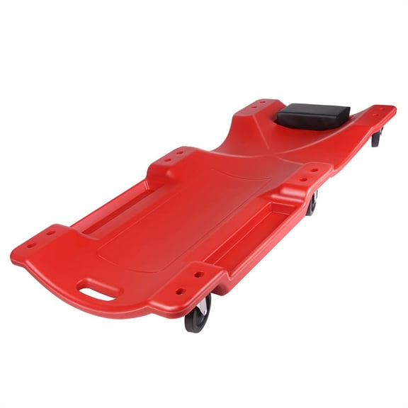 DUNCHATY 40 Inch Heavy Duty Automotive Creeper, 500 lbs Capacity Red, Ergonomic Design with 6 Swivel Casters, for Garage, Shop, Auto Repair