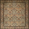 thumbnail image 1 of Ahgly Company Indoor Square Traditional Metallic Gold Persian Area Rugs, 5' Square, 1 of 6