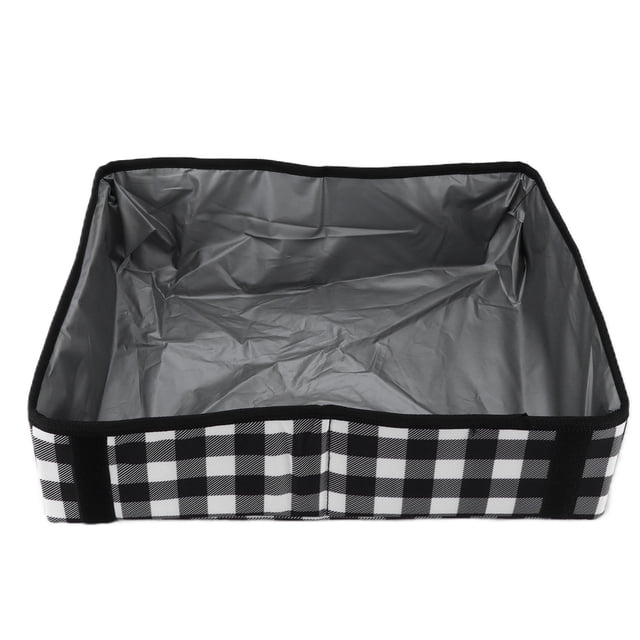 Caja de arena para gatos, caja de arena portátil, suministros ligeros para mascotas, suministros para gatos, estética elegante