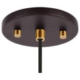 thumbnail image 4 of Woodbridge Lighting Elise 1-Light Glass Mini-Pendant in Brass/Bronze/Mercury, 4 of 4
