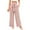 Pink, variant on MIXUE Linen Pants Women Summer Solid Color Wide Leg Lace Up Loose Casual Trousers Daily-Wear,Gray,XS