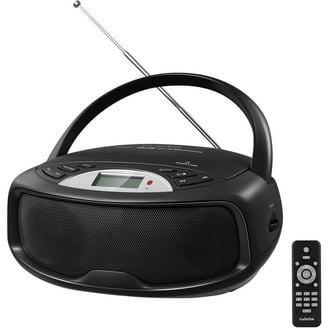 Sharp QT-CD290(BK) Portable CD MP3 Cassette Boombox with AM/FM