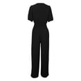 thumbnail image 5 of CAIVO Stylish Women Jumpsuit Onesie Casual Wear Slim Fit With Waist Cinching Versatile Design For Summer Autumn Solid Color Breathable Dailywear, 5 of 6