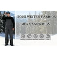 thumbnail image 7 of Chiccall Mens Snow Bibs Waterproof Windproof Snow Pants Warm Insulated Skiing Snowboard Overalls Winter Snowsuits with Zipper Pockets, 7 of 7
