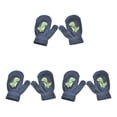 thumbnail image 3 of Minnieouse 1 par de manoplas para niños y niñas, calentador de manos cómodo, patrón de dinosaurio, manopla tejida para niños pequeños para Tipo 1 3Conjunto, 3 of 6