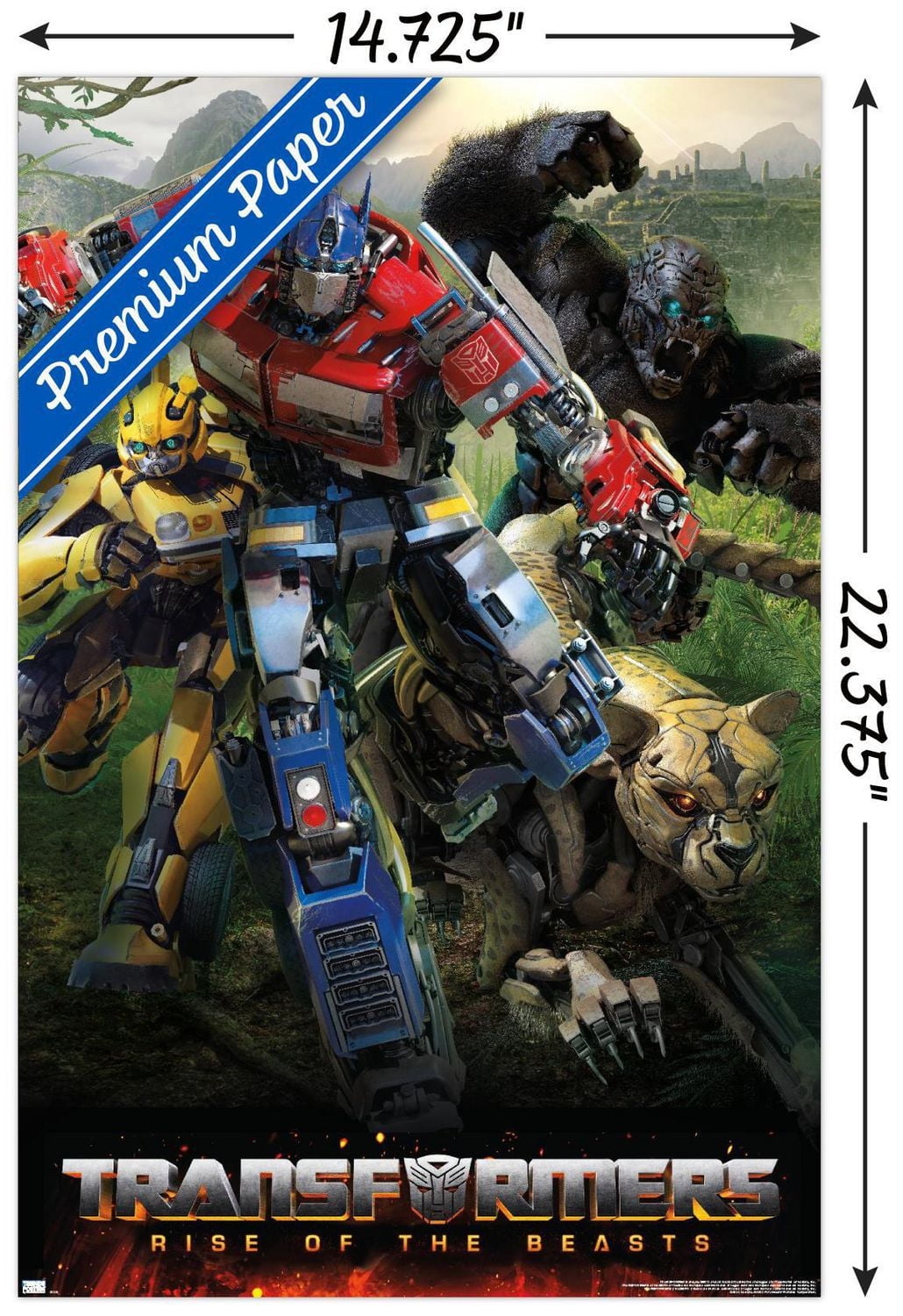 Transformers: Rise of the Beasts - Big 4 Wall Poster, 22.375" x 34"
