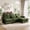 Green, variant on Hvoonc 98" Modular Sectional Sofa for Living Room, L Shaped Couch with Ottoman Chaise, Chenille Upholstery, Pink