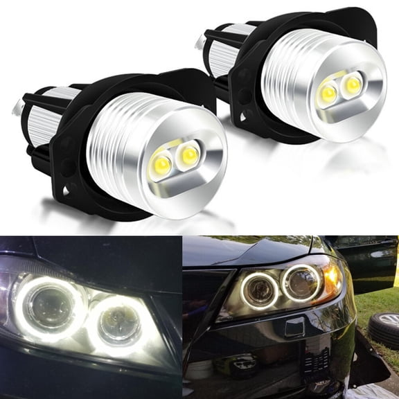 For BMW 3 E90 E91 Angel Eyes Halo LED Marker Lights Bulb Canbus Error Free White