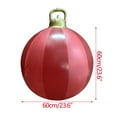 thumbnail image 2 of Clearance! SDJMa 23.6Inch Christmas Ornaments Christmas Inflatable Ball Outdoor,Christmas PVC Inflatable Decorated Ball Huge Balloon for Christmas Yard Decoration,Outdoor Christmas Decor, 2 of 8