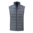 thumbnail image 2 of Men's Cutter & Buck Gray Denver Broncos Throwback Evoke Hybrid Eco Softshell Recycled Full-Zip Vest, 2 of 3