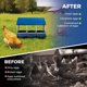 thumbnail image 4 of 3 - hole galvanized steel chicken nesting box con automatic roll - out egg collection, removable tray, weatherproof wall - mount, con perch para hens, easy to clean y assemble, blue, 4 of 7
