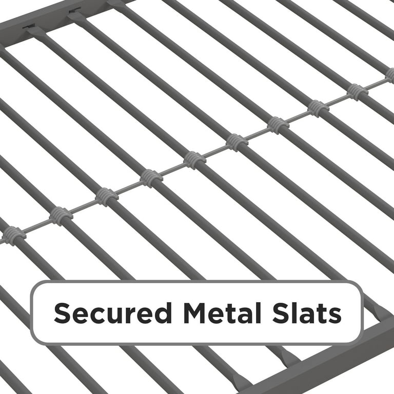 Your Zone Brittain Twin Metal Loft Bed, Silver - Walmart.com