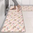 thumbnail image 2 of Kitchen Rugs Sets Of 2,Pink Checkered Cow Pattern Anti Fatigue Kitchen Mat Rugs Non Slip Washable,Decorative Kitchen Floor Mats for Kitchen,Sink,Laundry,17"X47", 2 of 5