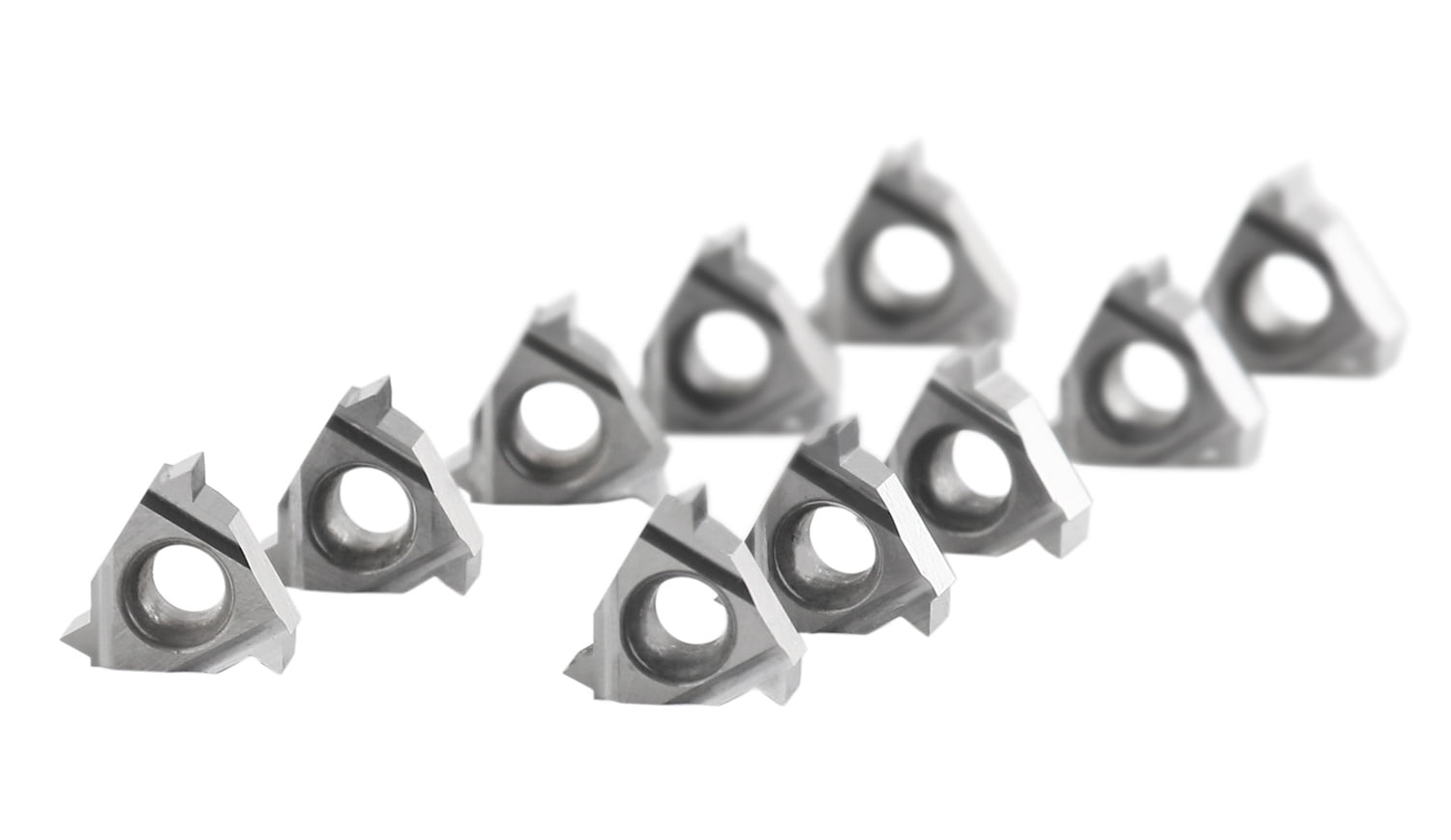 Accusize 11ER A60 Carbide Inserts, for External Threading Aluminum, 10 Pcs Set, 2600-0015x10
