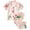 Pink, variant on Kid Silky Satin Pajamas Set for Girls Boys Pj Set Sleepwear Button-Up Sets Nightwear