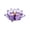 Purple, variant on Steadline Glass Candlestick,Lotus Shaped Candle Holder With Stable Base,Translucent Tabletop Ornament For Dining Space Wedding Party Aromatherapy Layout And Indoor Ambient Decoration(Yellow)
