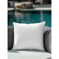 thumbnail image 4 of 1 Pack Outdoor Throw Pillow, White Waterproof Pillow with Insert Included, Modern Simple White Backdrop Decorative Accent Cushion Sofa Pillows for Patio Porch, 16 x 16 In, 4 of 8