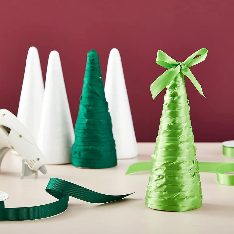 Craft Foam Cone 4PCS White Craft Foam Cones for Crafts 12 Inch, Christmas  Foam Tree Cones for DIY Crafts, DIY Christmas Gnomes, Holiday Decor White