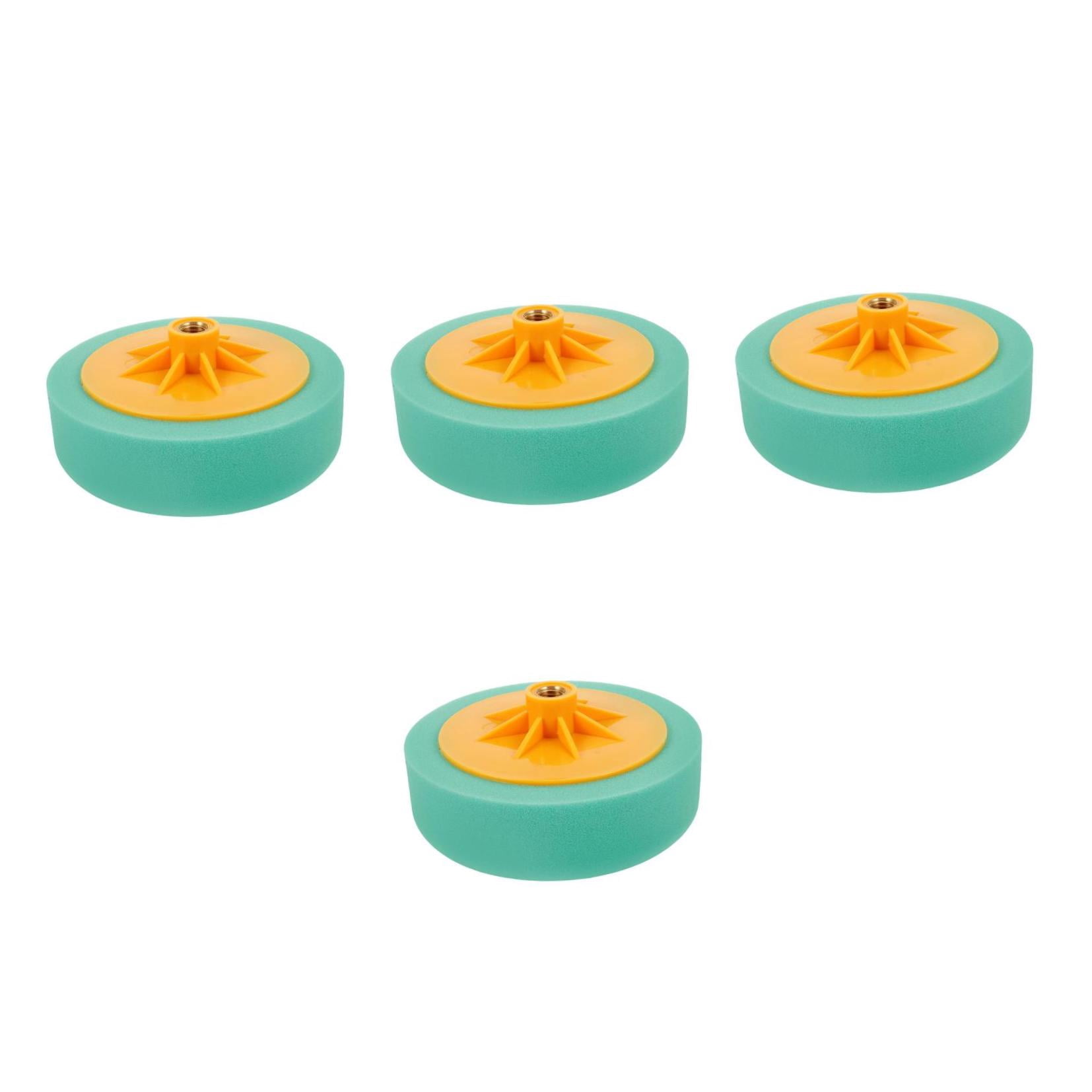 FRCOLOR 4pcs Polyester Honeycomb Car Polishing Sponge Drill Brush Attachment For Car Detailing Featuring Polisher Pads Compatible With Drill Buffer Polisher Attachment