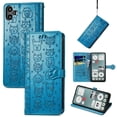 thumbnail image 1 of Funda Cartera FOXDOCK para Nothing CMF Phone 1 , Flip PU con Relieve de Gatos y Perros, Tarjetero y Soporte, 1 of 6