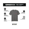 thumbnail image 2 of Men's Large Gray GRIDIRON Cotton/Polyester Gen Ll Short-Sleeve Pocket T-Shirt, 2 of 4