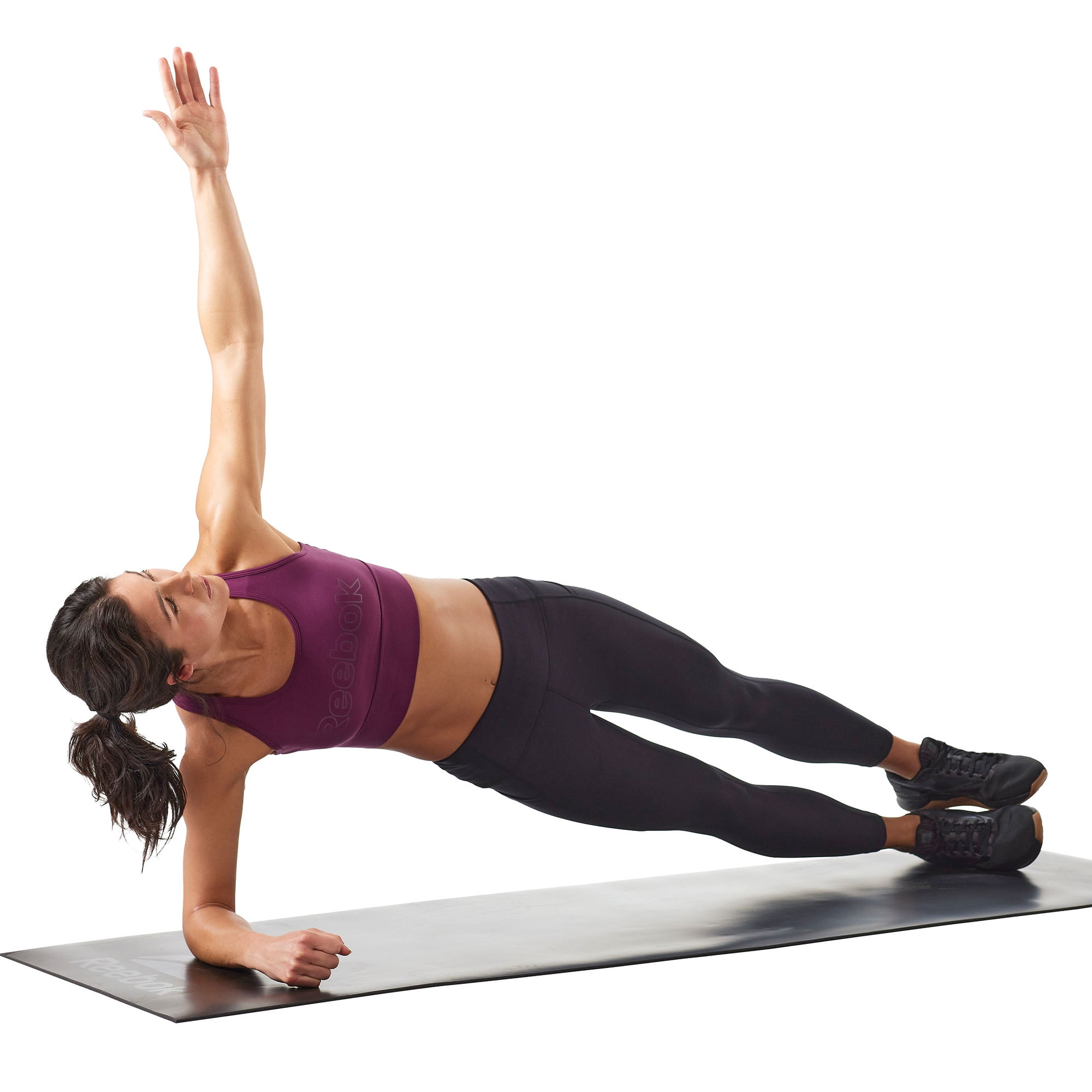 Reebok Delta 5MM Sure-Grip Fitness Mat, Ultimate Grip, Black