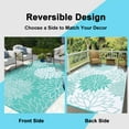thumbnail image 6 of Ileading Outdoor Rugs for Patios 9'x12' Waterproof Patio Mat Plastic Straw Rug Reversible RV Camping Tent Rug Outside Area Rug for RV, Patios,Deck, Beach,Balcony, Camping, 6 of 13