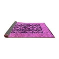 thumbnail image 2 of Ahgly Company Indoor Square Oriental Purple Industrial Area Rugs, 7' Square, 2 of 4