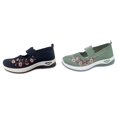 thumbnail image 1 of (2-Pack) Rinsvye Womens Summer Mesh Breathable Casual Shoes Round Toe Easy On Off Walk Shoes Comfort Footwear, 1 of 8