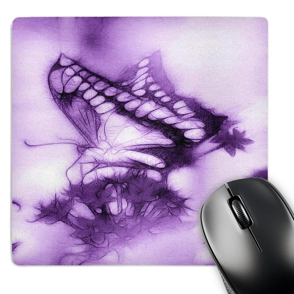 3dRose, Butterfly A purple, MousePad
