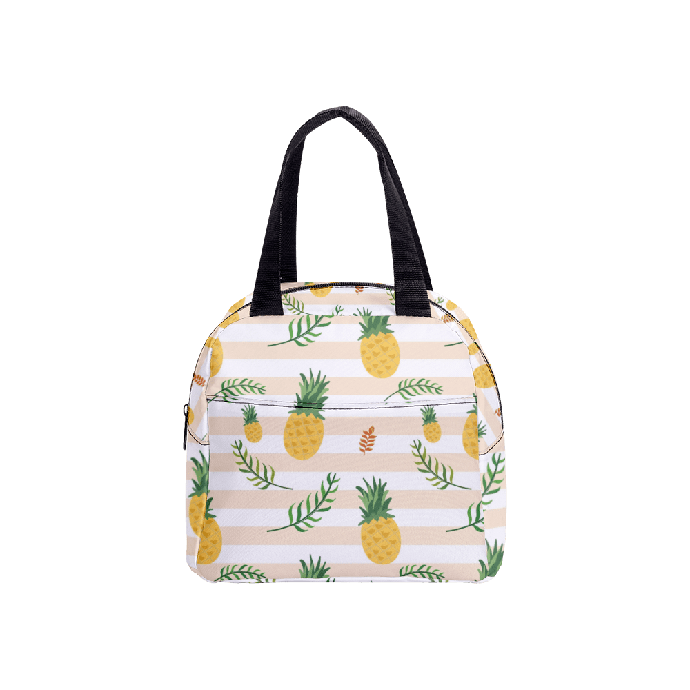 Lunch Bag Flamingo Leaves Cartoon Cute Kids School Lunch Box Space