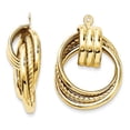 thumbnail image 3 of 14K Yellow Gold Polished Fancy Earring Jackets, 3 of 4