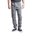 thumbnail image 3 of Victorious Men's Scrunch Stacked Biker Twill Jogger Pants JG882 - Textured Gray - Small, 3 of 6