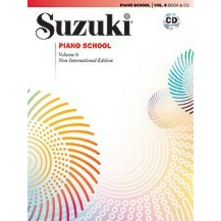 Alfred Suzuki Piano School New International Edition Piano Book and CD, Volume 6