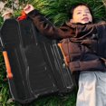 thumbnail image 4 of Snow Sled, Kids Toboggan Sled, Single Person Sled, Pull Rope Handle, Winter Sledding Gear, Outdoor Winter Activity, Black, 4 of 4