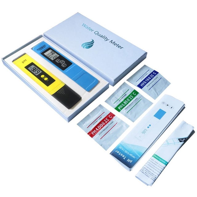 Feltree Digital PH Meter PH Water Test Kit for Home Pen Type Water Quality Tester with Leather Cover