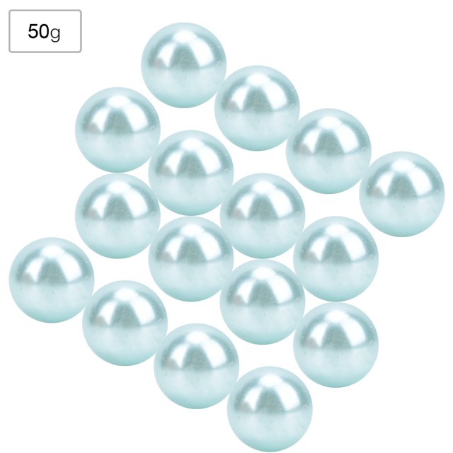 Décoration de Cheveux, 50g Non Poreux Imitation Vêtements Fournit Perle Ronde Solide Performance
