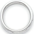 thumbnail image 2 of 10K White Gold 10Kw 3mm Milgrain Half Round Band Size 4 Made In United States 1wm030-4, 2 of 5