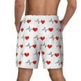 thumbnail image 4 of Haiem Heartbeat Symbol Men'S Quick-Dry Swim Trunks: Comfortable Beach Shorts With Mesh Lining And Pockets - Ideal For Swimming And Sunbathing Small, 4 of 9