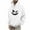 White, variant on CQONEPT Men's Hoodies Drawstring Pullover Tops Fleece Lined Sweatshirts Fall Fashion Hooded with Pockets Army Green 2XL
