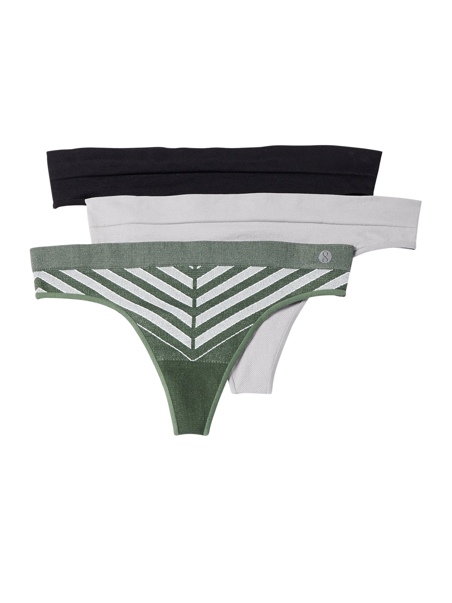 Layer 8 Women's Seamless Thong Panties, 3Pack