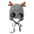 thumbnail image 5 of Winter Warm Knit Cap, Christmas Beanies Hat w/Elk Horns for Girl Women,Cute Ear Cap for Festivals, 5 of 5