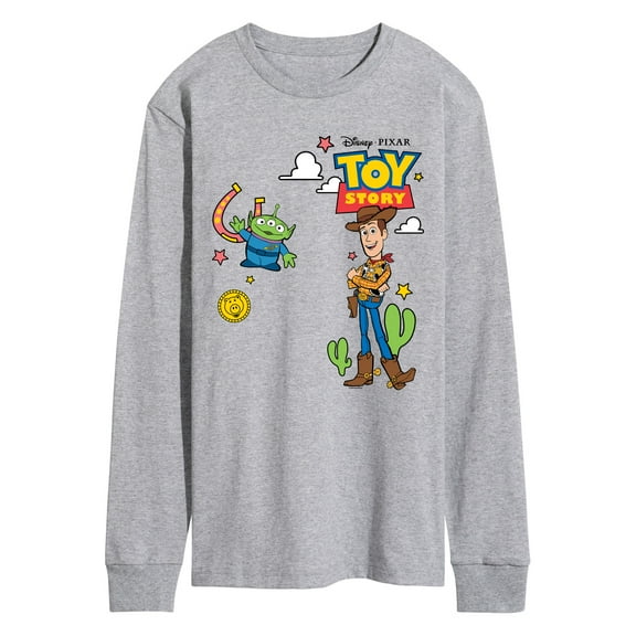 Toy Story 4 - Woody And Alien Western - Men's Long Sleeve Graphic T-Shirt