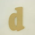 thumbnail image 1 of Package of 1, 6 Inch X 3/4" Thickness MDF Letter d in The Goudy Heavy Font, Thick, Lower Case for Art & Craft Project, Made in USA, 1 of 4