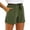 A-Army Green533, variant on XIAOCHA Womens Cotton Blend Casual Shorts Relaxed Fit Mid Thigh Drawstring Waist Utility Shorts Soft Casual Summer Shorts