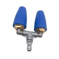 thumbnail image 4 of Boquilla de pulverización giratoria Boquilla de turbina doble Confiable Conveniente Fácil de instalar Accesorios de 4000 PSI para lavadora a presión Azul, 4 of 8